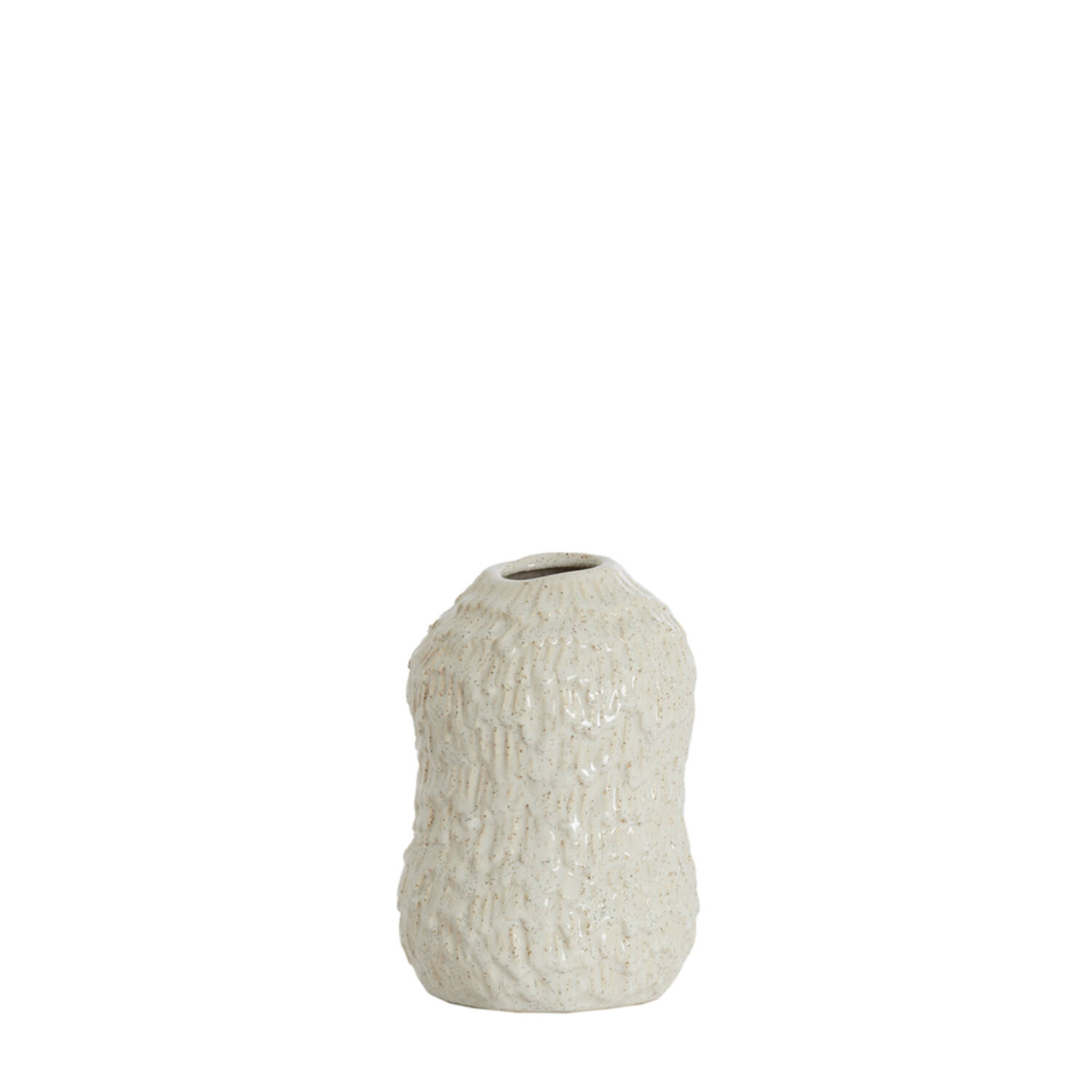 Light & Living Vaas deco Ø13,5x20,5 cm ASOLA keramiek crème