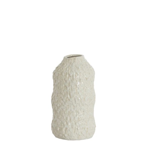 Light & Living Vaas deco Ø15x28 cm ASOLA keramiek crème