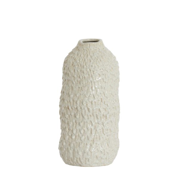 Light & Living Vaas deco Ø17x35,5 cm ASOLA keramiek crème