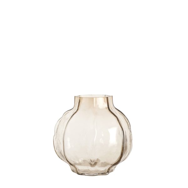 Light & Living Vaas Ø32,5x32 cm TEJEDA glas transparant licht bruin
