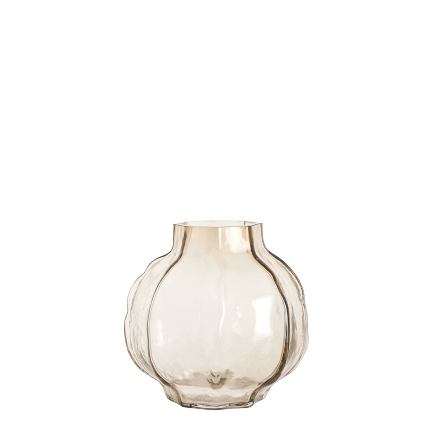 Light & Living Vaas Ø32,5x32 cm TEJEDA glas transparant licht bruin