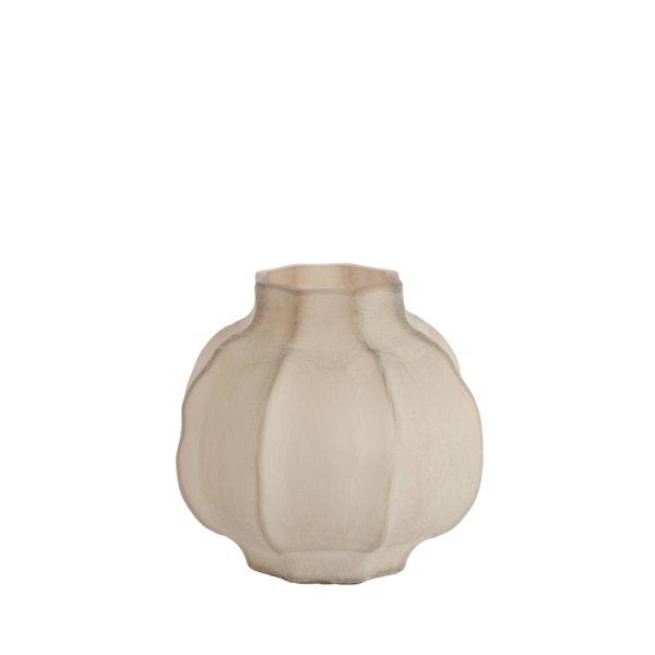 Light & Living Vaas Ø32,5x32 cm TEJEDA glas licht bruin