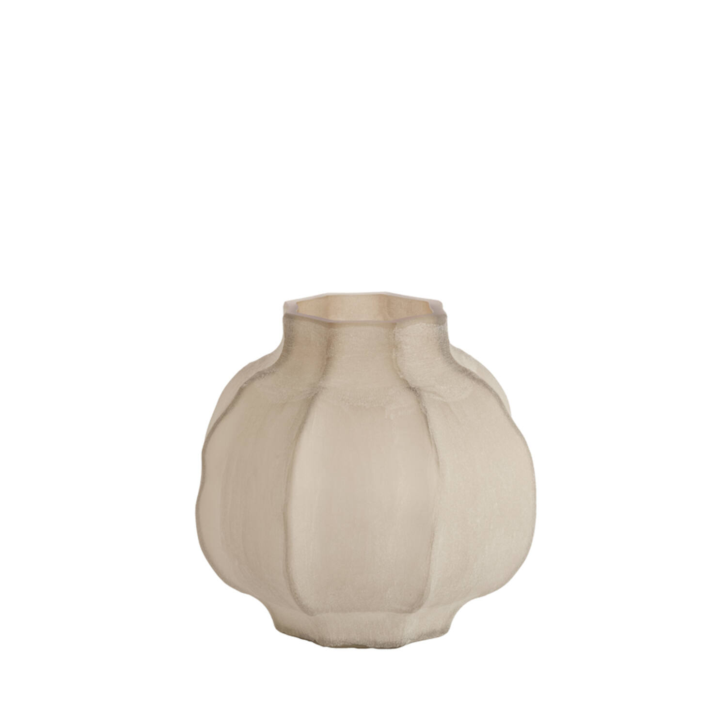 Light & Living Vaas Ø32,5x32 cm TEJEDA glas licht bruin