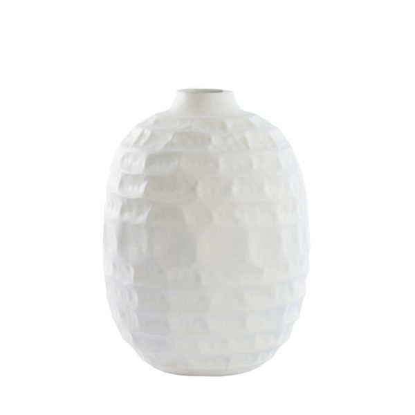 Light & Living Vaas deco Ø25x35 cm TARIVA mat crème