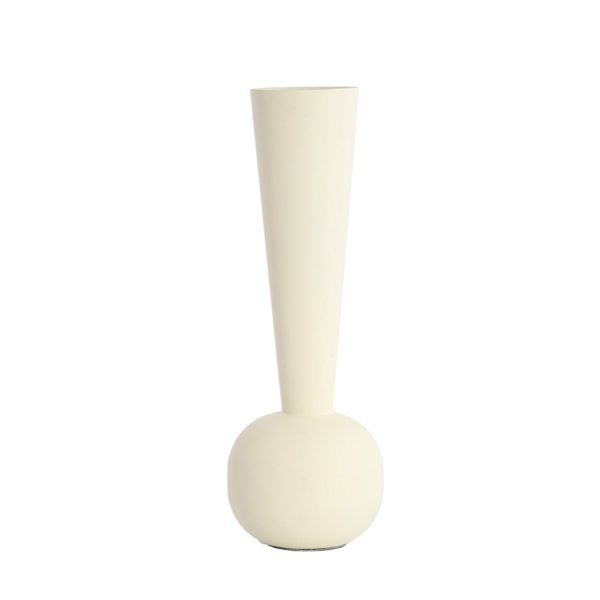 Light & Living Vaas deco Ø13x36 cm TODI mat crème