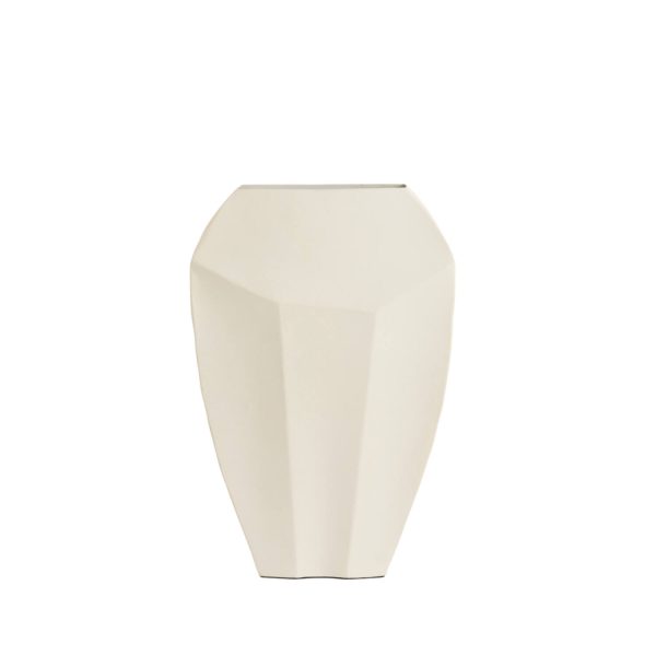 Light & Living Vaas deco 30x13x45 cm CORDOBA mat crème
