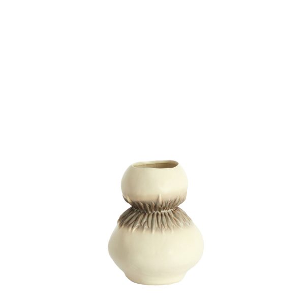 Light & Living Vaas deco Ø23,5x29,5 cm AVERA keramiek crème-bruin