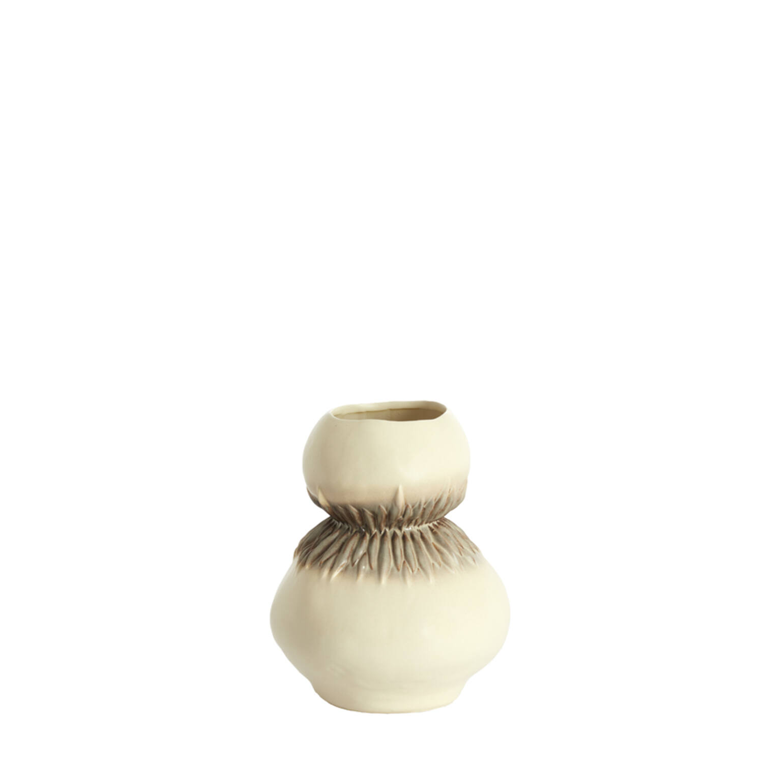 Light & Living Vaas deco Ø23,5x29,5 cm AVERA keramiek crème-bruin