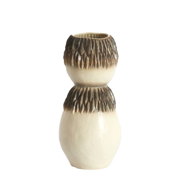 Light & Living Vaas deco Ø26x55 cm AVERA keramiek crème-bruin