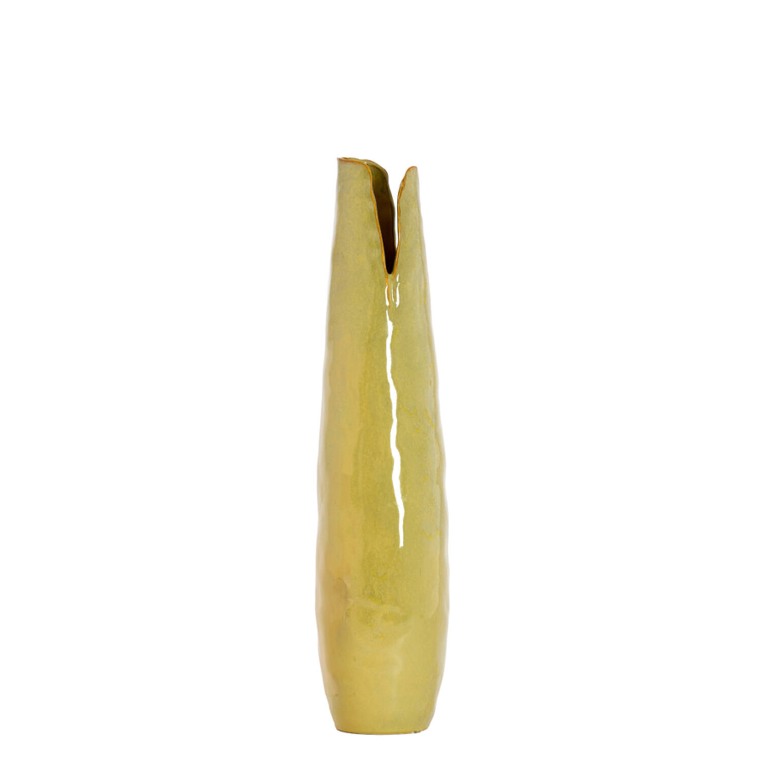 Light & Living Vaas deco 19x18,5x77,5 cm MESA keramiek olijf groen-bruin