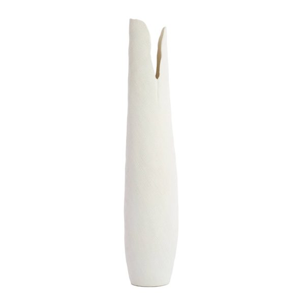 Light & Living Vaas deco 19,5x19x92 cm MESA keramiek crème