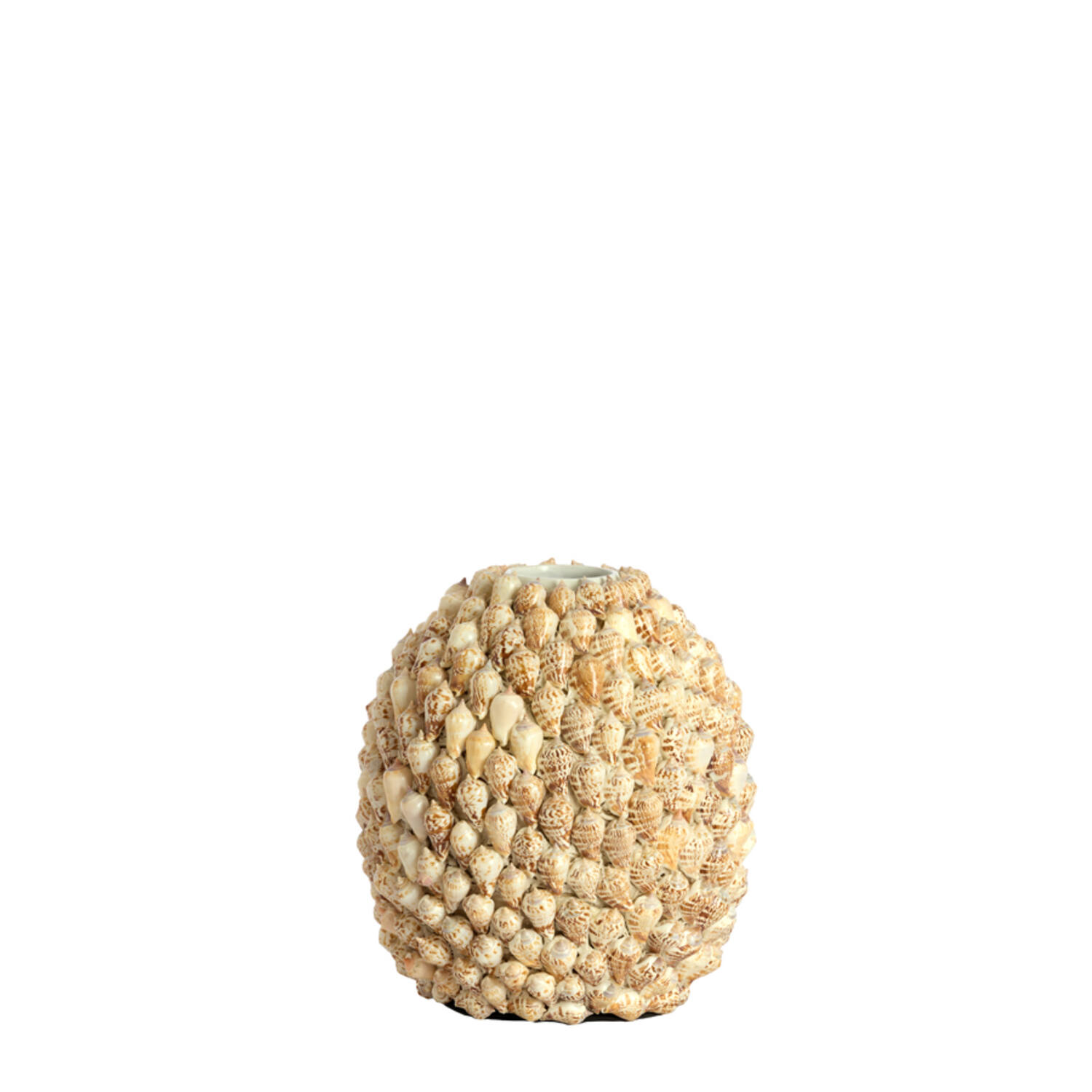 Light & Living Vaas deco Ø25,5x28 cm SHELL crème-zand