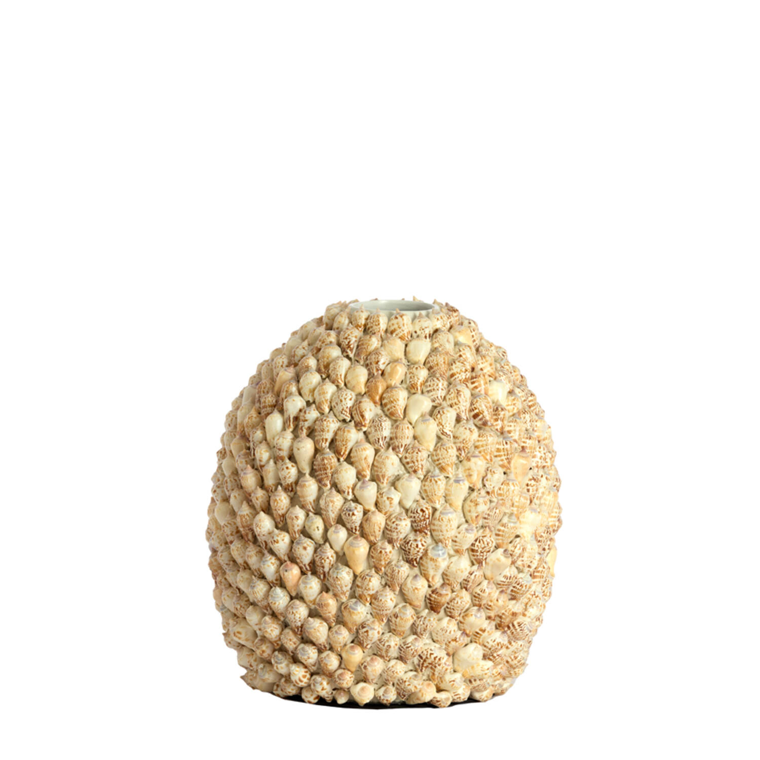 Light & Living Vaas deco Ø33x37 cm SHELL crème-zand