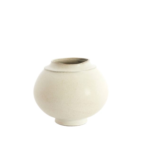 Light & Living Vaas deco Ø29,5x25,5 cm LOREA keramiek mat crème