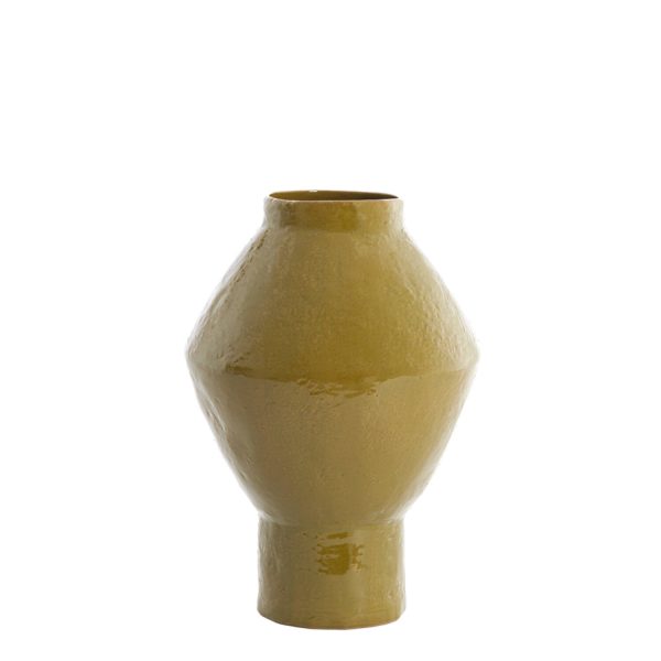 Light & Living Vaas deco Ø29x41 cm VASORA keramiek glans olijf groen