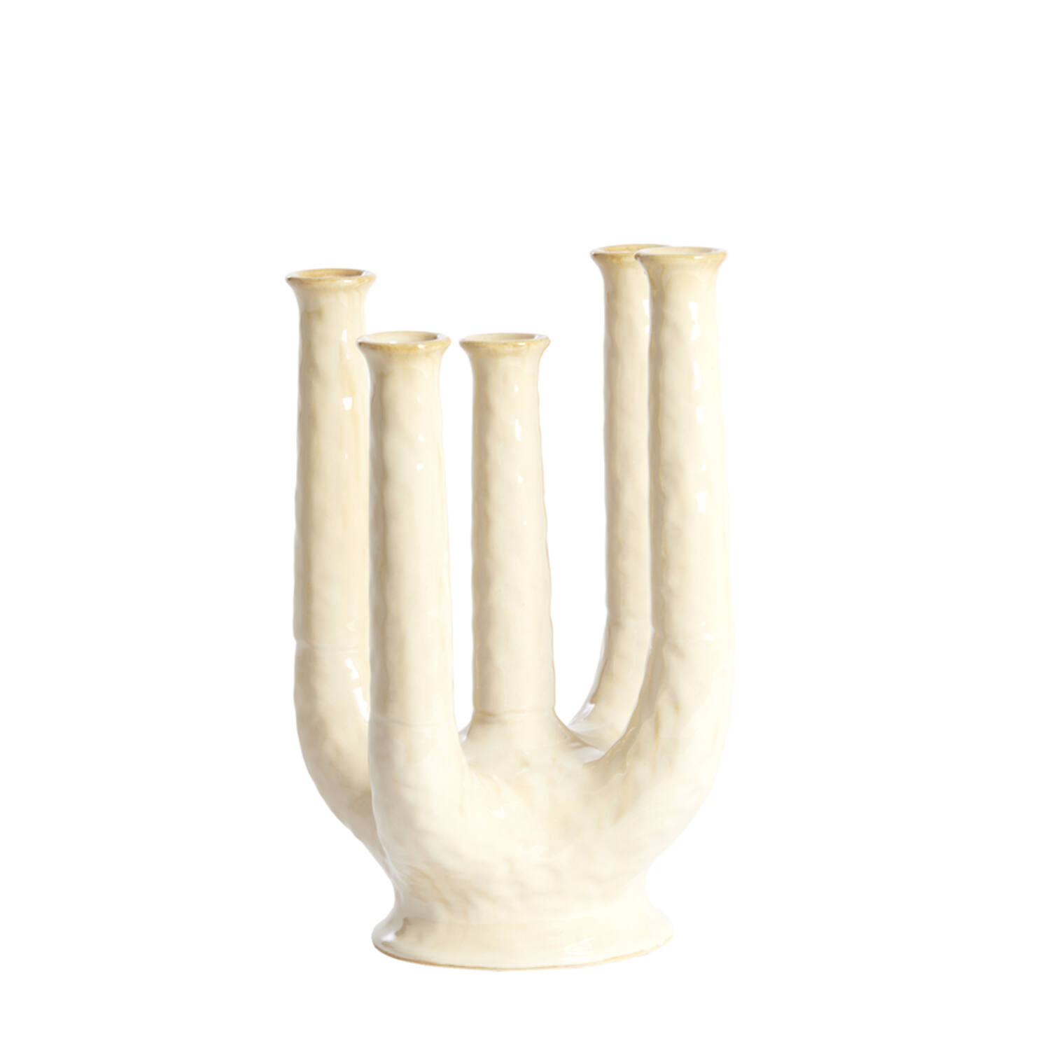 Light & Living Vaas deco 24x18x36 cm LEONJO keramiek zand-beige