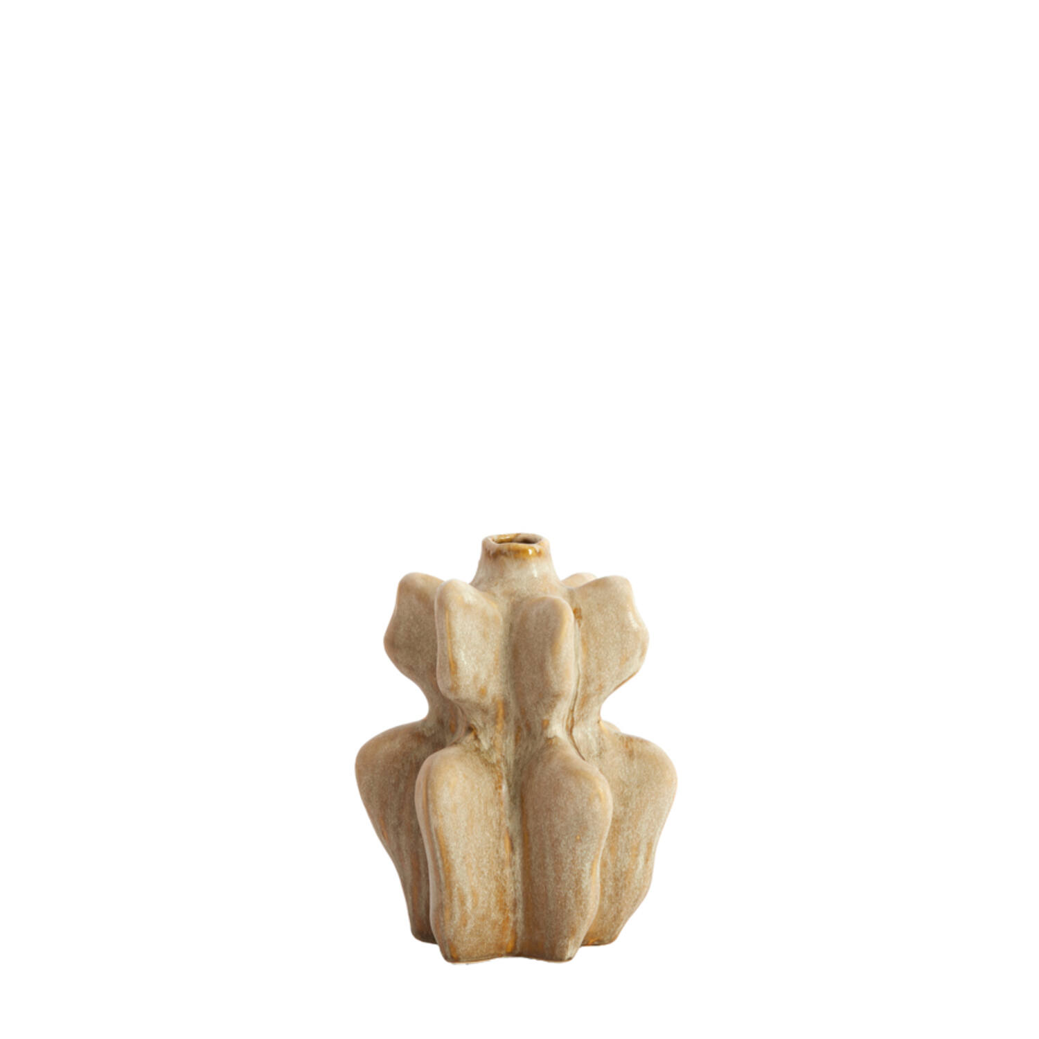 Light & Living Vaas deco 17,5x16x23,5 cm NARA keramiek olijf groen