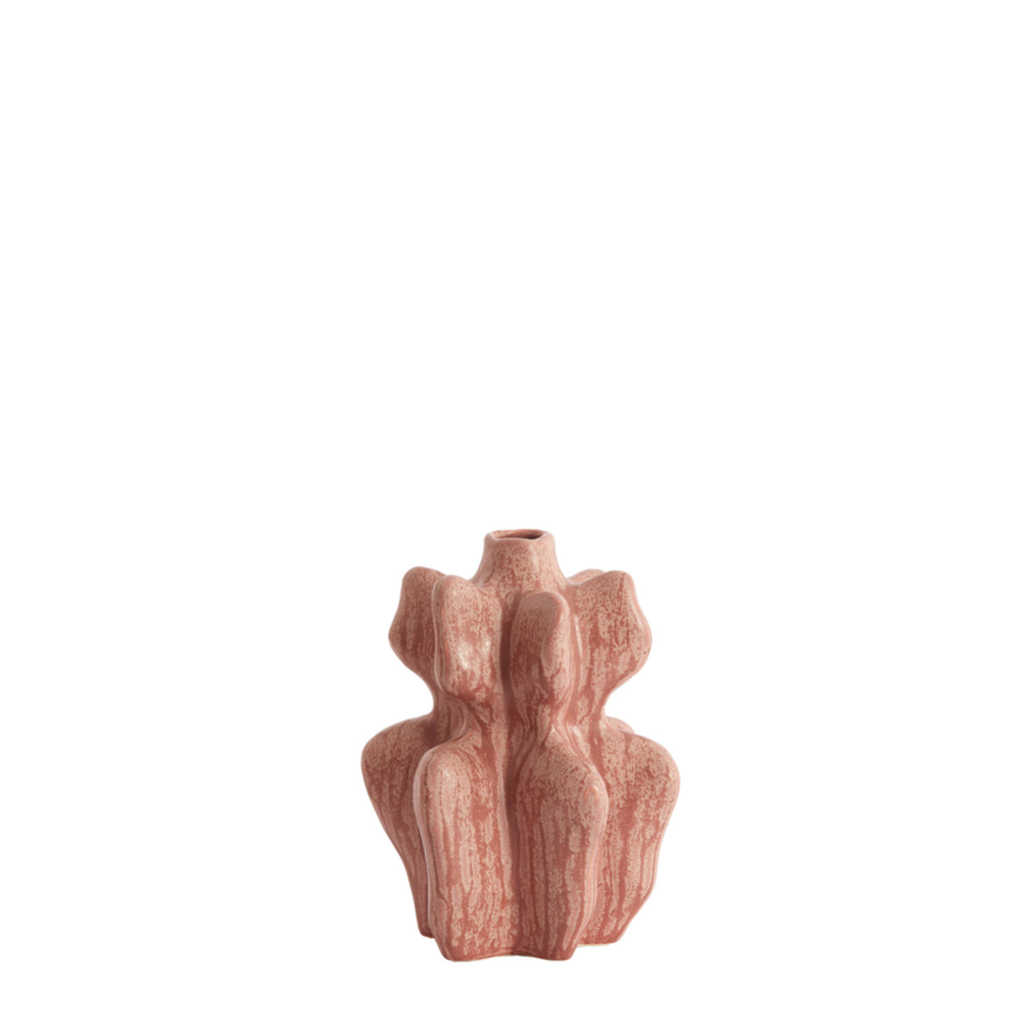 Light & Living Vaas deco 17,5x16x23,5 cm NARA keramiek koraal-rood