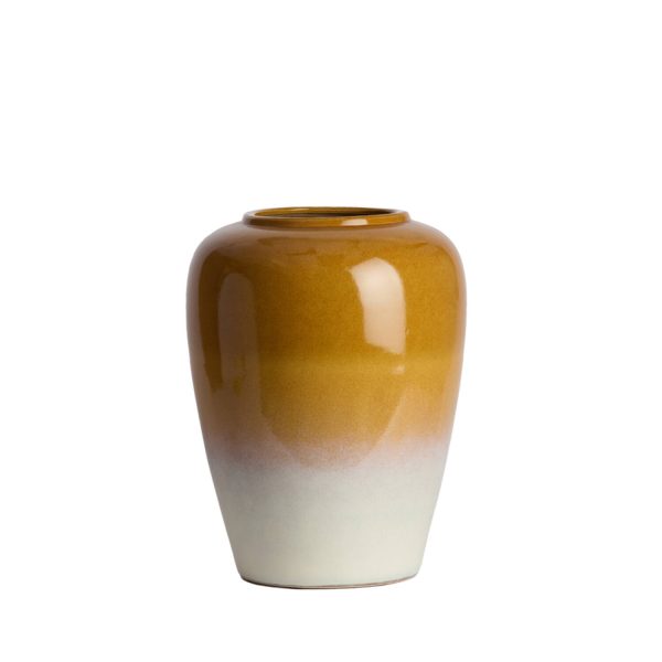 Light & Living Vaas deco Ø40x52 cm VALERIA keramiek oker-crème