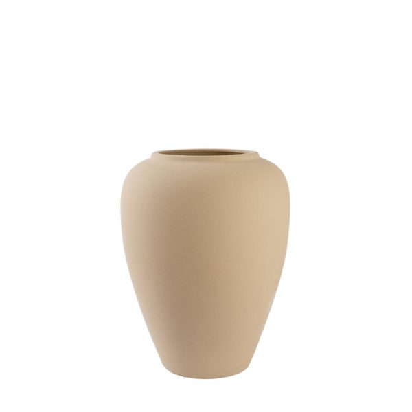 Light & Living Vaas deco Ø50x64 cm VALERIA keramiek mat beige