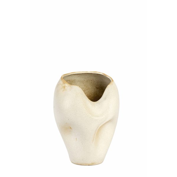Light & Living Vaas deco Ø26x35 cm AZURA keramiek crème-roest