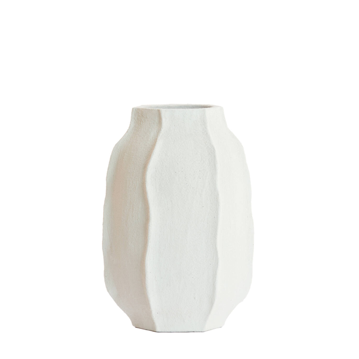 Light & Living Vaas deco Ø33x50 cm SAPHIRA mat wit