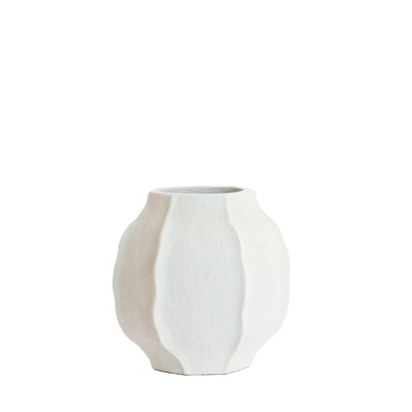Light & Living Vaas deco Ø35x35 cm SAPHIRA mat wit