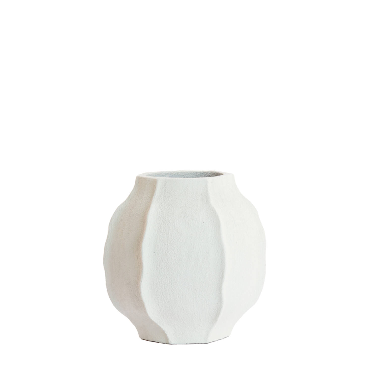 Light & Living Vaas deco Ø35x35 cm SAPHIRA mat wit