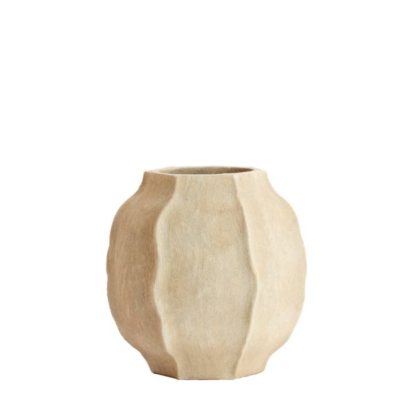 Light & Living Vaas deco Ø40x40,5 cm SAPHIRA mat zand