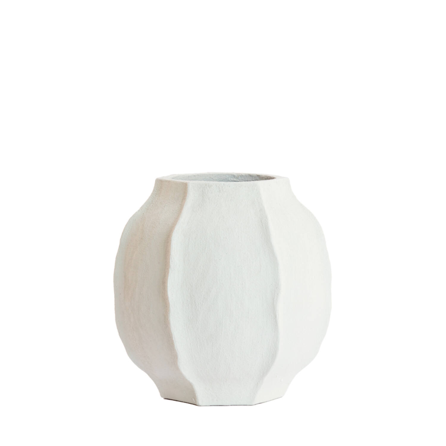 Light & Living Vaas deco Ø40x40,5 cm SAPHIRA mat wit