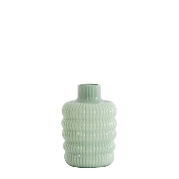 Light & Living Vaas Ø13,5x20,5 cm LUNETTE glas mint