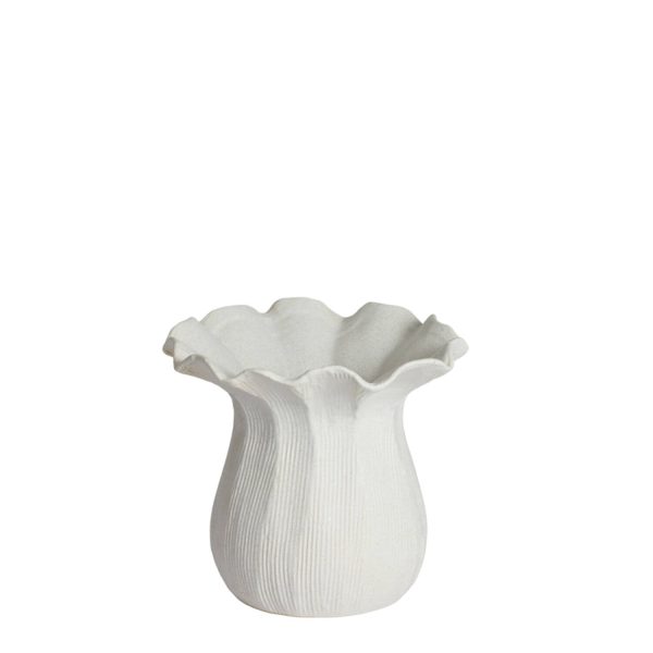 Light & Living Vaas deco Ø21x19 cm ZENORA keramiek mat crème