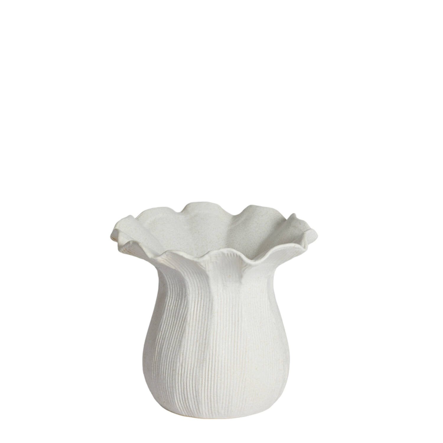 Light & Living Vaas deco Ø21x19 cm ZENORA keramiek mat crème