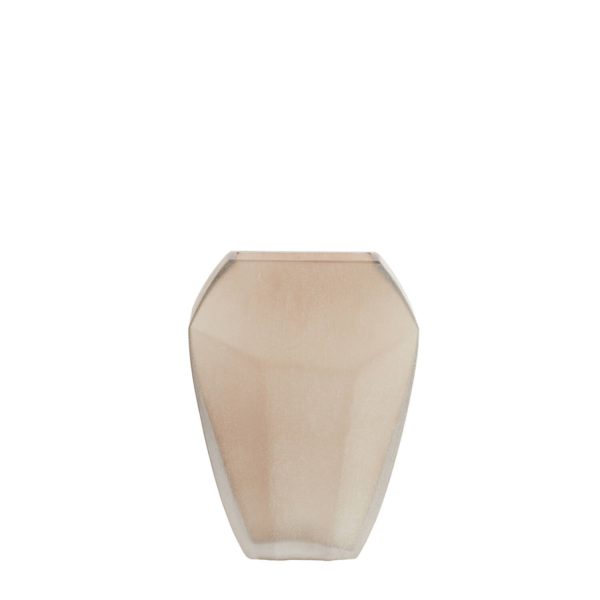 Light & Living Vaas 25x12,5x33,5 cm VIONNA glas licht bruin
