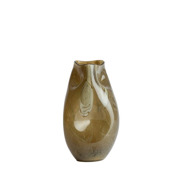 Light & Living Vaas Ø18x32 cm JORIEN glas taupe+olijf groen