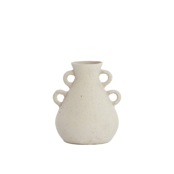 Light & Living Vaas deco Ø28,5x35 cm ZEPHAN mat crème