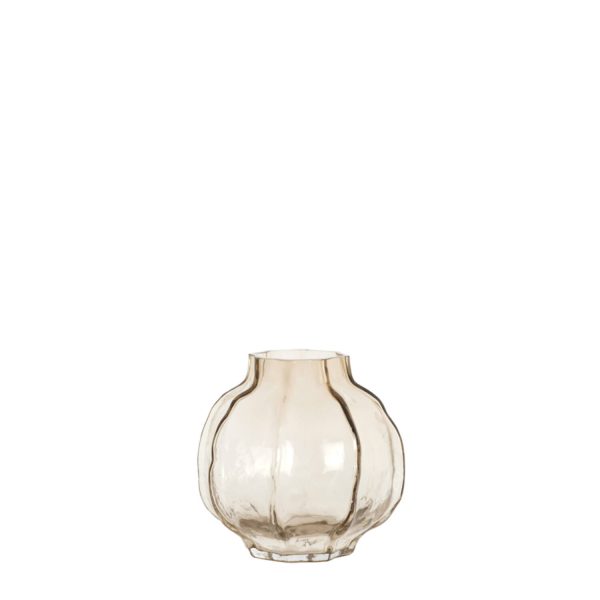 Light & Living Vaas Ø27x26 cm TEJEDA glas transparant licht bruin
