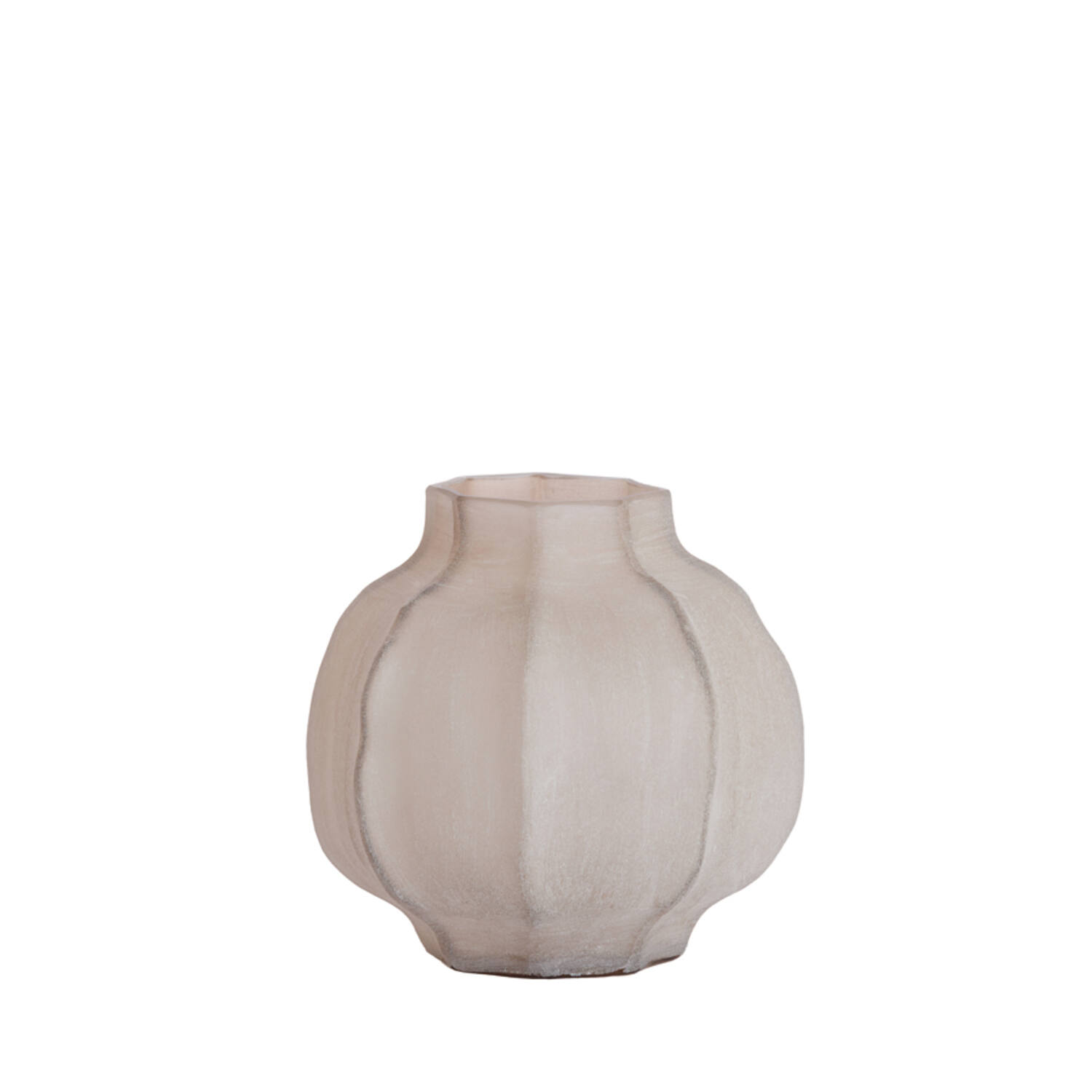 Light & Living Vaas Ø27x26 cm TEJEDA glas licht bruin
