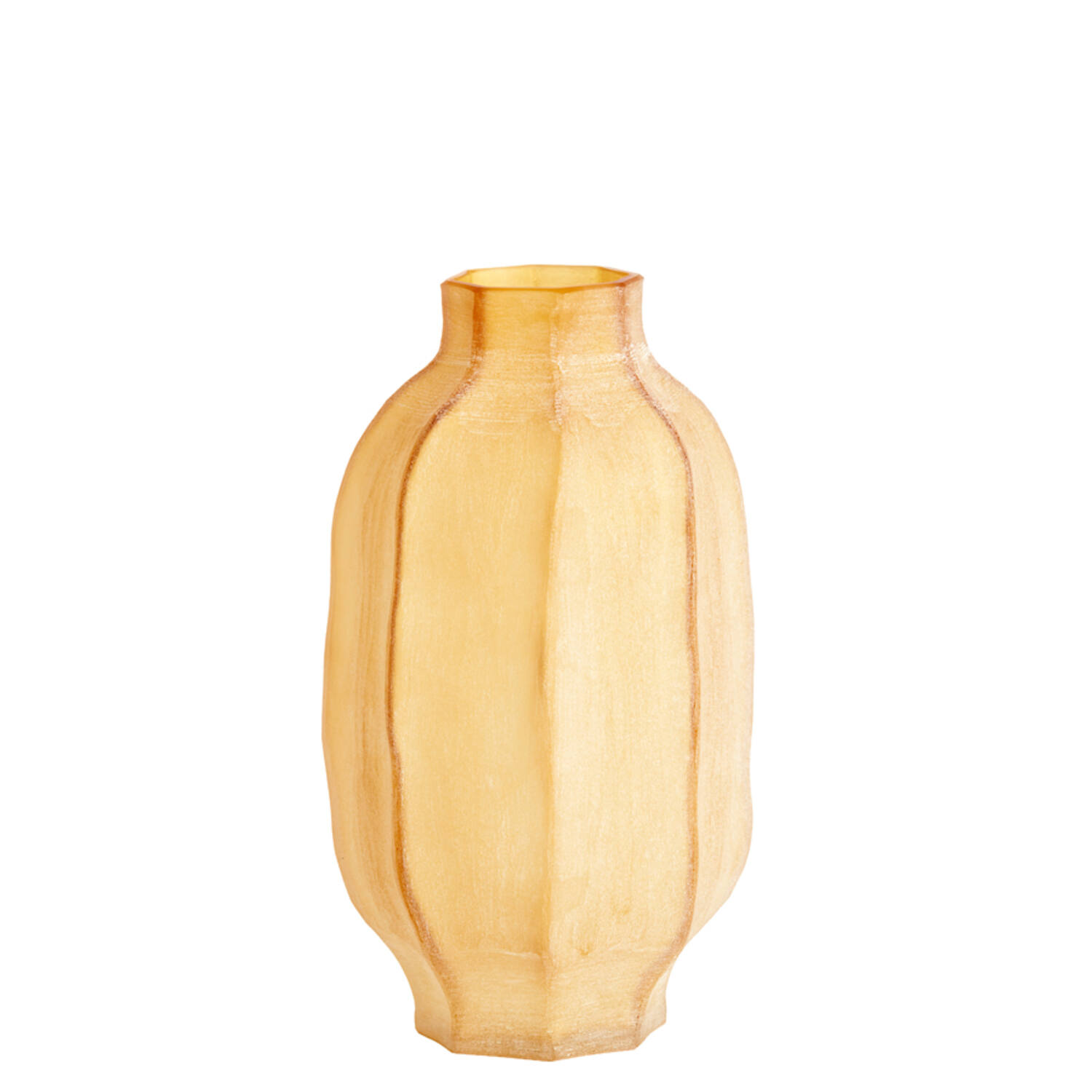 Light & Living Vaas Ø20,5x38 cm TEJEDA glas mat amber