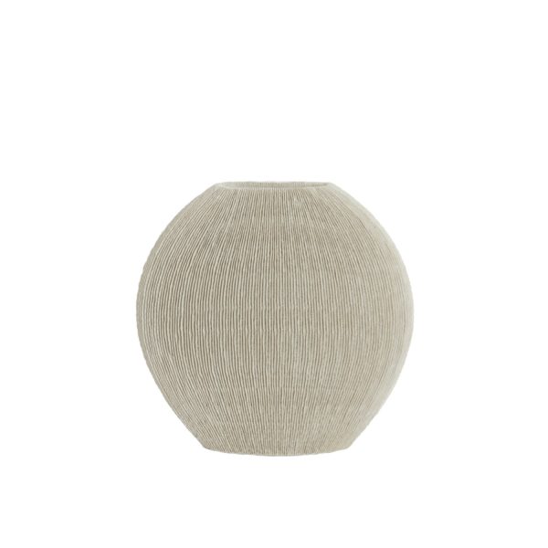 Light & Living Vaas deco 50x15x50 cm BUBIO crème