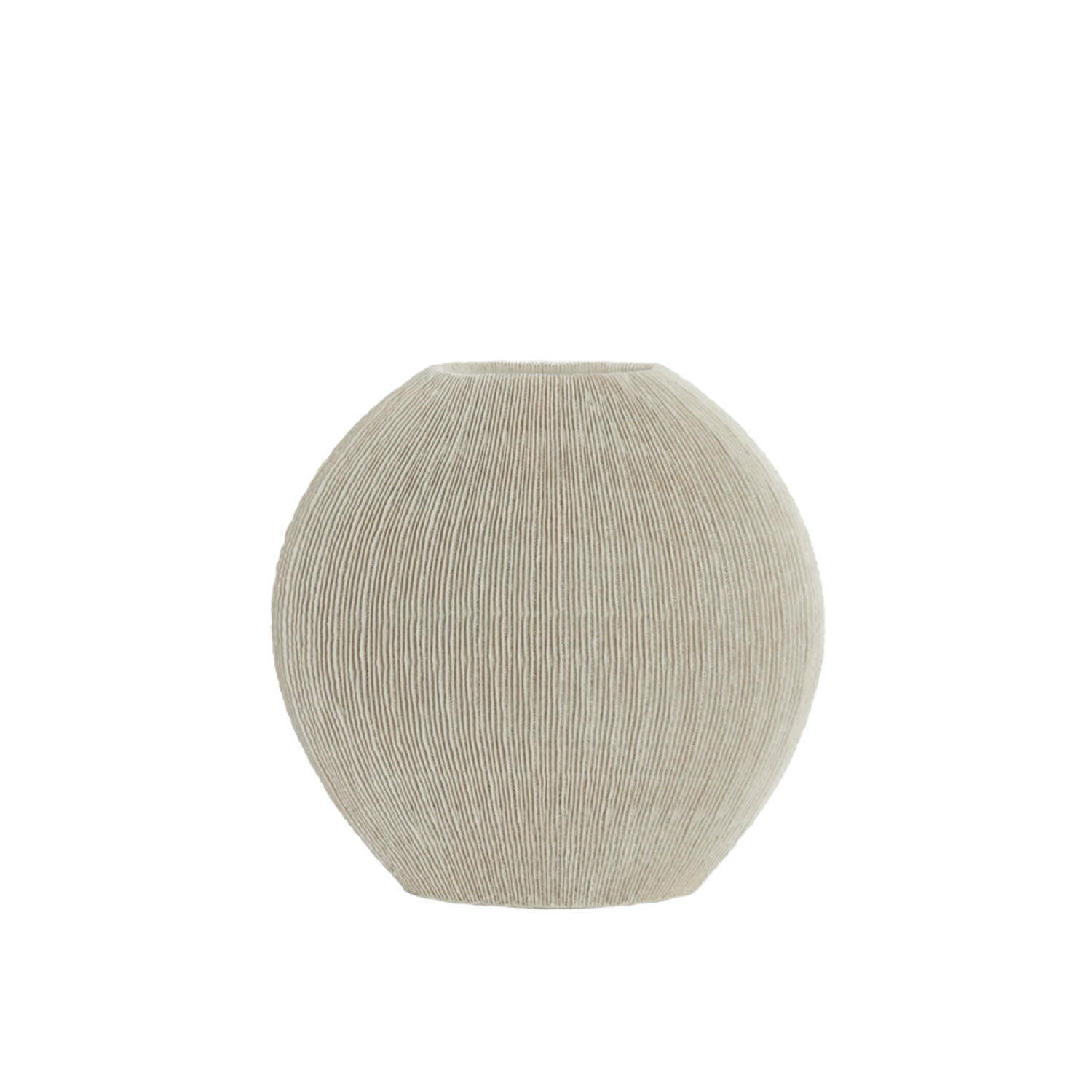 Light & Living Vaas deco 50x15x50 cm BUBIO crème