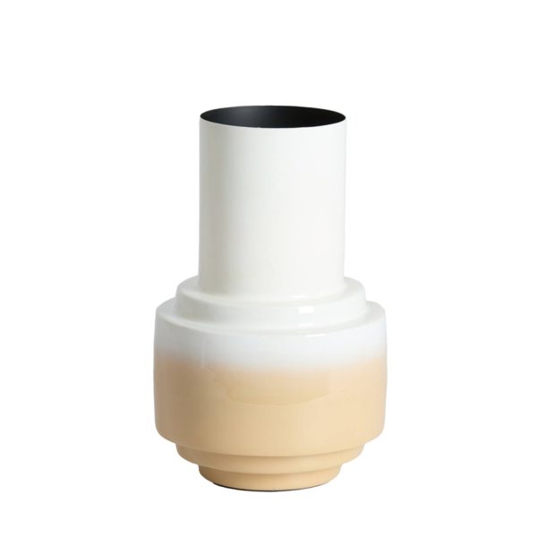 Light & Living Vaas deco Ø22x33,5 cm CARIMA crème+beige