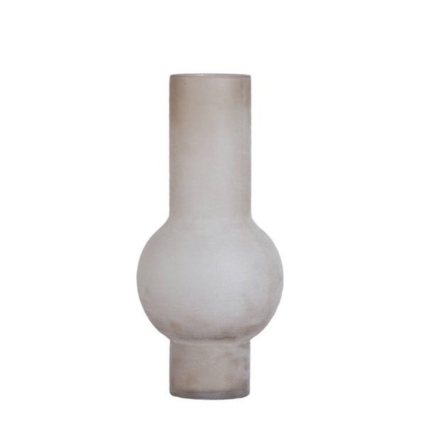 Light & Living Vaas Ø29x63,5 cm LAZARO glas mat licht bruin