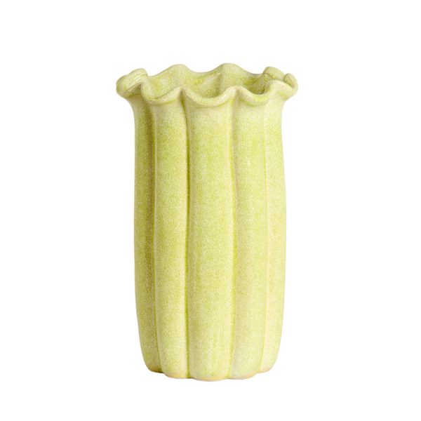 Light & Living Vaas deco Ø23,5x38 cm SEDONI keramiek licht groen