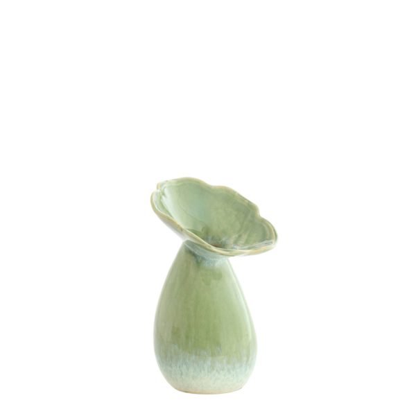Light & Living Vaas deco Ø10,5x19,5 cm CULLA keramiek groen+licht blauw
