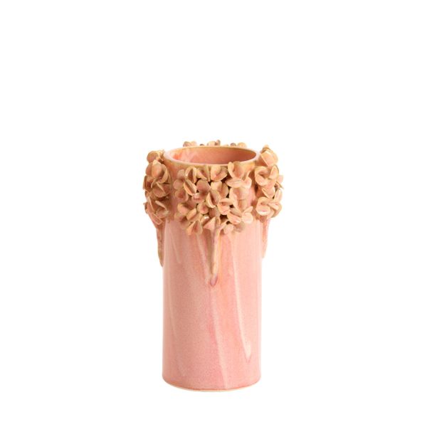 Light & Living Vaas deco Ø16x24 cm LUSERNA keramiek licht roze