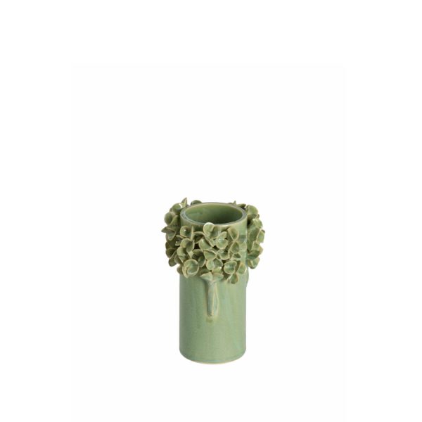Light & Living Vaas deco Ø13x18 cm LUSERNA keramiek mint groen