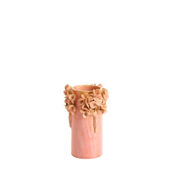 Light & Living Vaas deco Ø13x18 cm LUSERNA keramiek licht roze