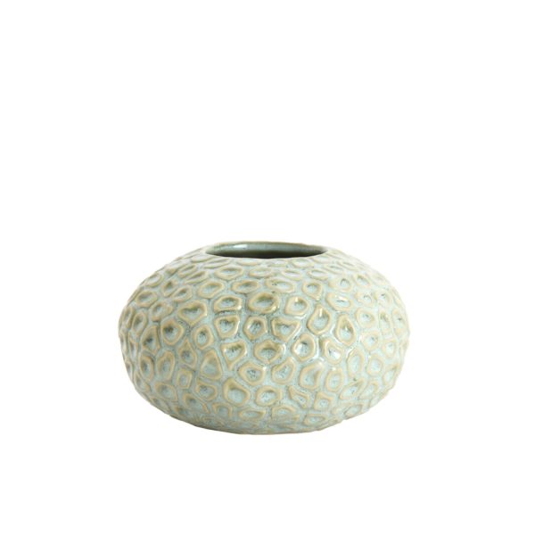 Light & Living Theelicht Ø16,5x9,5 cm CAREZZA keramiek licht groen