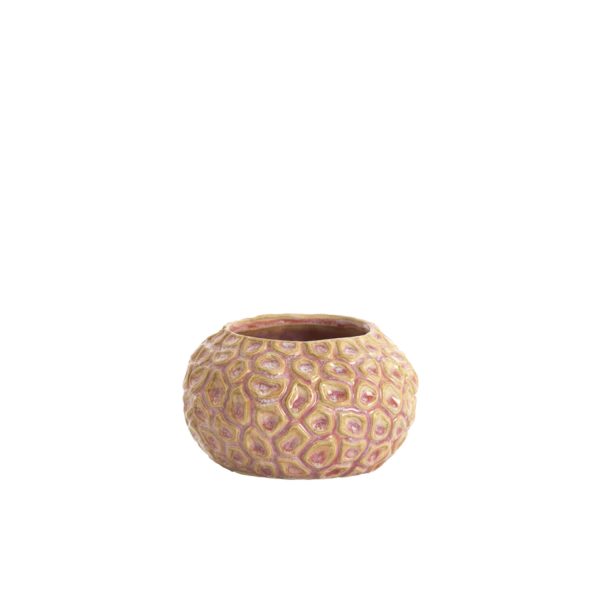 Light & Living Theelicht Ø12x7,5 cm CAREZZA keramiek licht roze